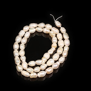Margele perle de cultura bob de orez aprox. 5-11x4,5-6mm (sirag)