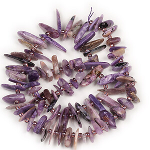 Margele charoite chips 10-30x5-7mm (sirag)