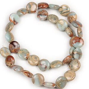 Margele Aqua Terra Jasper banuti 11,5-12mm (sirag)