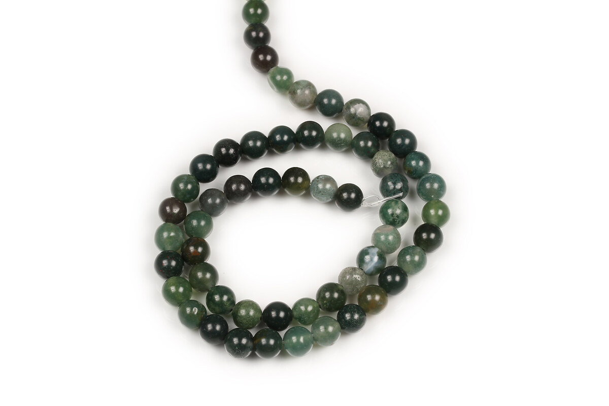 Margele Moss Agate sfere 6mm (sirag)