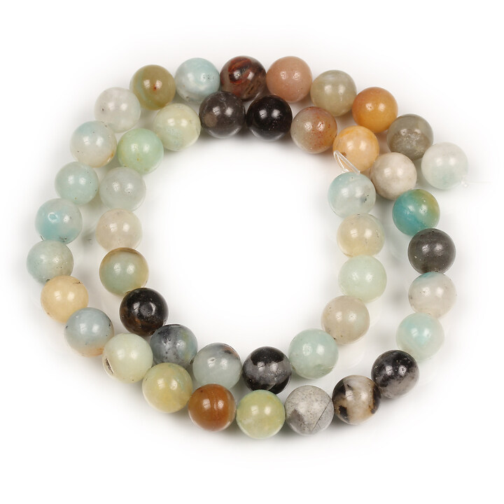 Margele flower amazonite sfere 8mm (sirag)