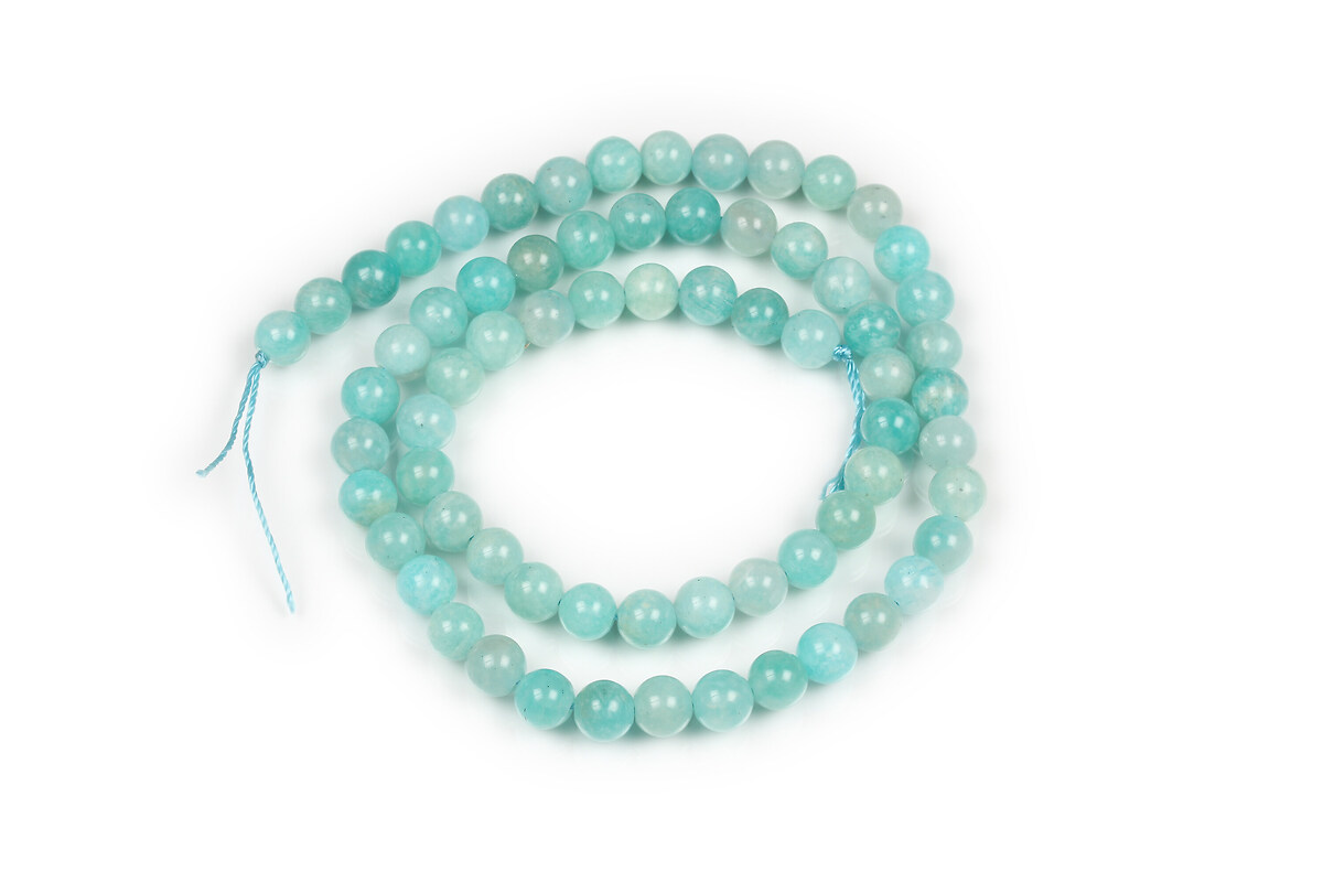 Margele amazonite rusesc sfere 6mm (sirag)