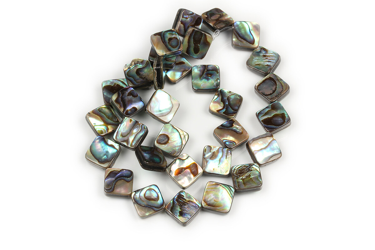 Margele paua shell romb 12x12mm (sirag)