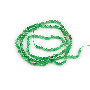 Margele jad verde sfere 2,5-3mm (sirag)