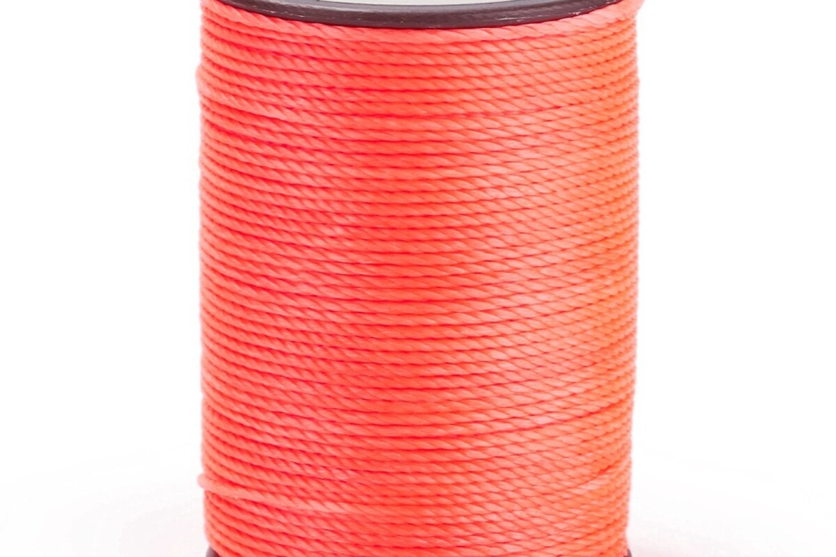 Rola ata cerata rotunda rasucita micro macrame 0,8mm, rola aprox. 50m - roz flamingo