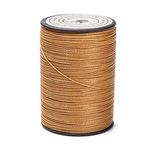 Rola ata cerata rotunda micro macrame, 0,45mm, rola 160m - maro deschis