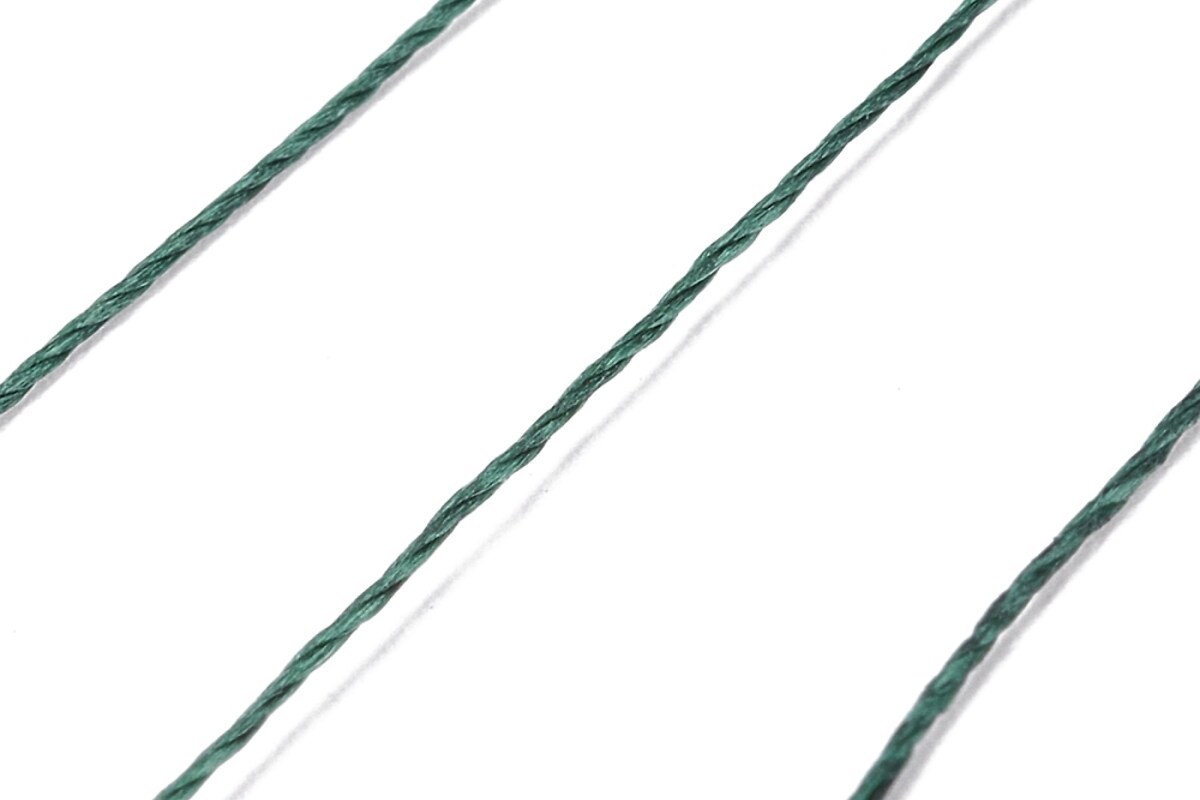 Rola ata cerata rotunda micro macrame, 0,3-0,4mm, rola 160m - verde inchis