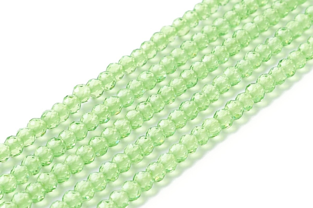 Margele cristal rotund 3mm (sirag) - verde deschis