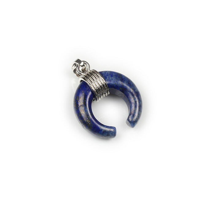 Pandantiv lapis lazuli crescent moon 22x20mm