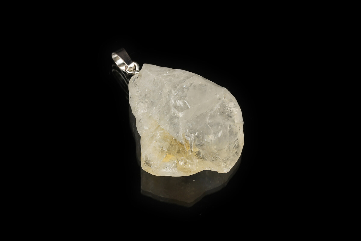 Pandantiv citrine nugget 33x23mm