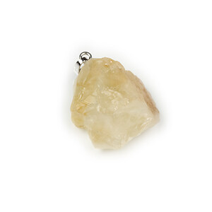 Pandantiv citrine nugget 40x23mm