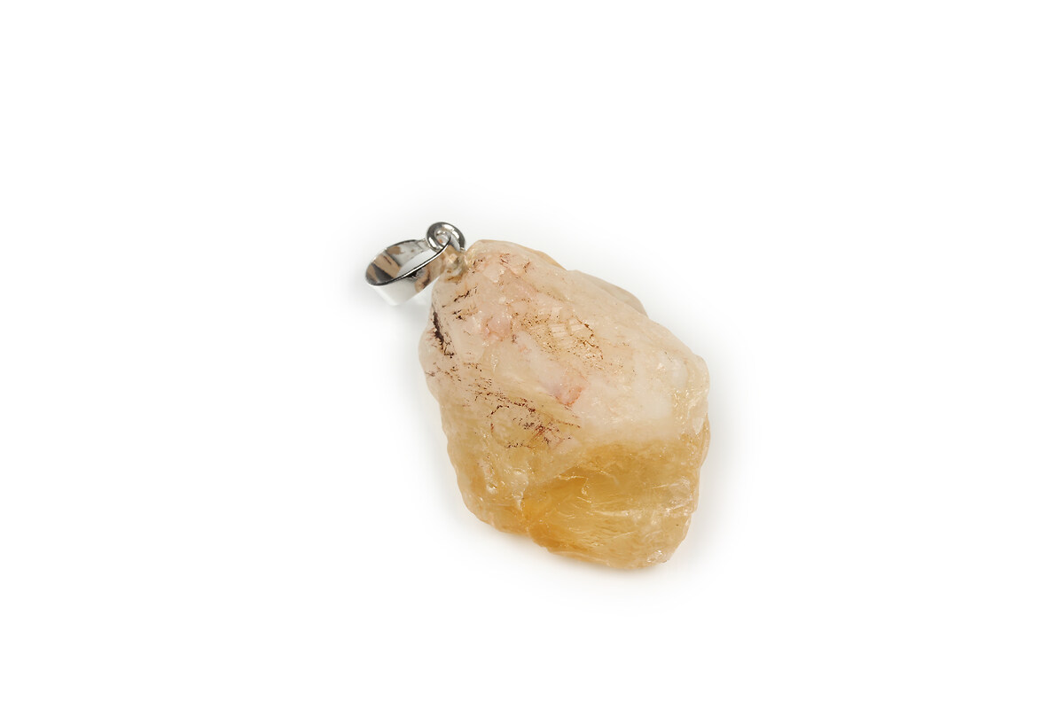 Pandantiv citrine nugget 40x25mm