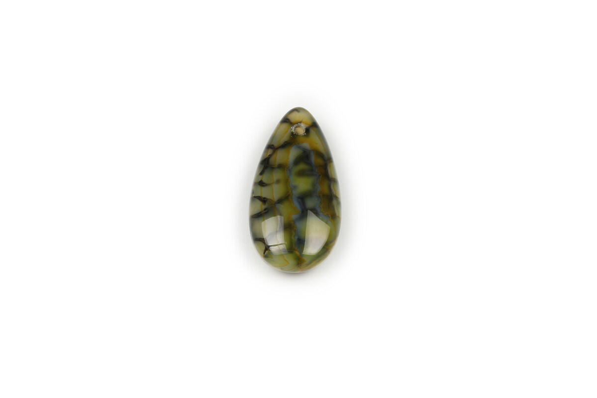 Pandantiv agata dragon veins 30x15mm