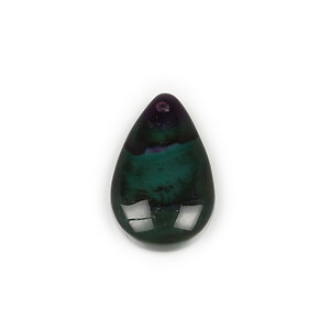 Pandantiv agata verde lacrima 33x21mm