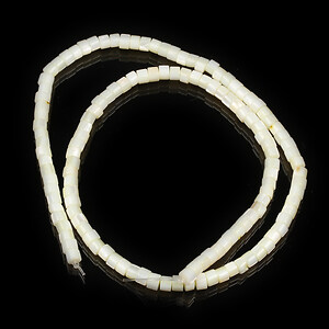 Margele sidef rondele Heishi 2,5x4mm (sirag) - ivory