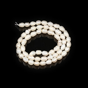 Margele perle de cultura orez 5-7x4-5mm (sirag)
