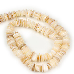 Margele margele sidef ivory chips 6-10x5-7x1,5-2,5mm (sirag)