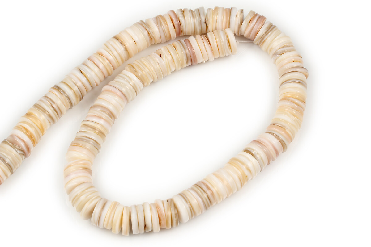 Margele margele sidef ivory rondele 9-10x1-2,5mm (sirag)