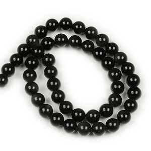 Margele obsidian grad AA sfere 8mm (sirag)