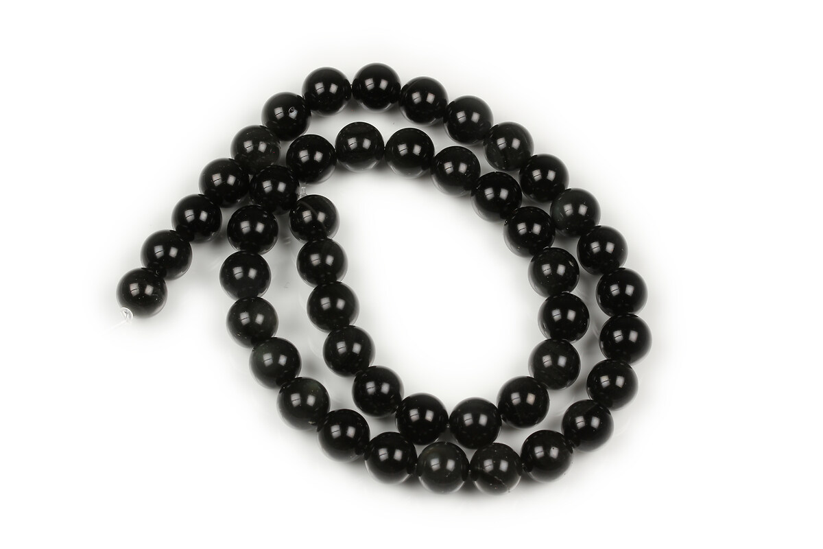 Margele obsidian grad AA sfere 8mm (sirag)