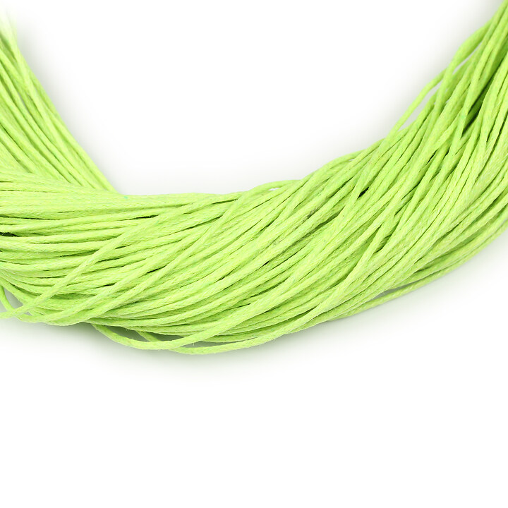 Ata bumbac cerat grosime 1mm, legatura aprox. 60m - verde lime