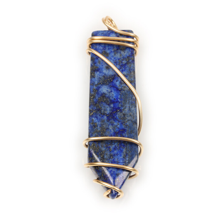 Pandantiv lapis lazuli sabie in montura aurie 61x15mm