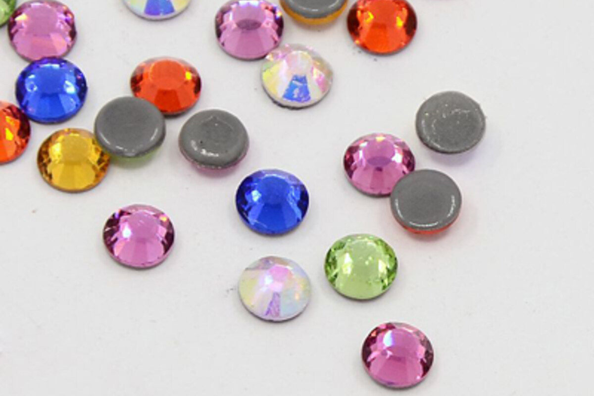 Strasuri cristal HOTFIX, marime SS20 (4,6-4,8mm), aprox. 1440 buc. - multicolor