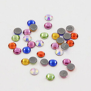 Strasuri cristal HOTFIX, marime SS20 (4,6-4,8mm), aprox. 1440 buc. - multicolor