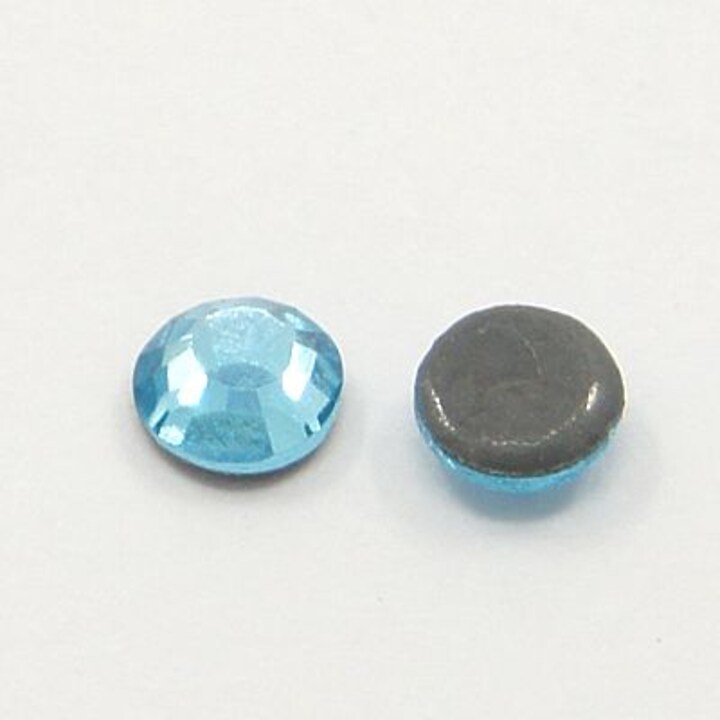 Strasuri cristal HOTFIX, marime SS16 (3,8-4mm), aprox. 1440 buc. - Aquamarine