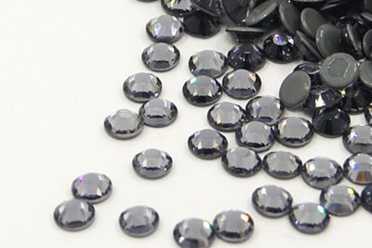 Strasuri cristal HOTFIX, marime SS16 (3,8-4mm), aprox. 1440 buc. - Black Diamond