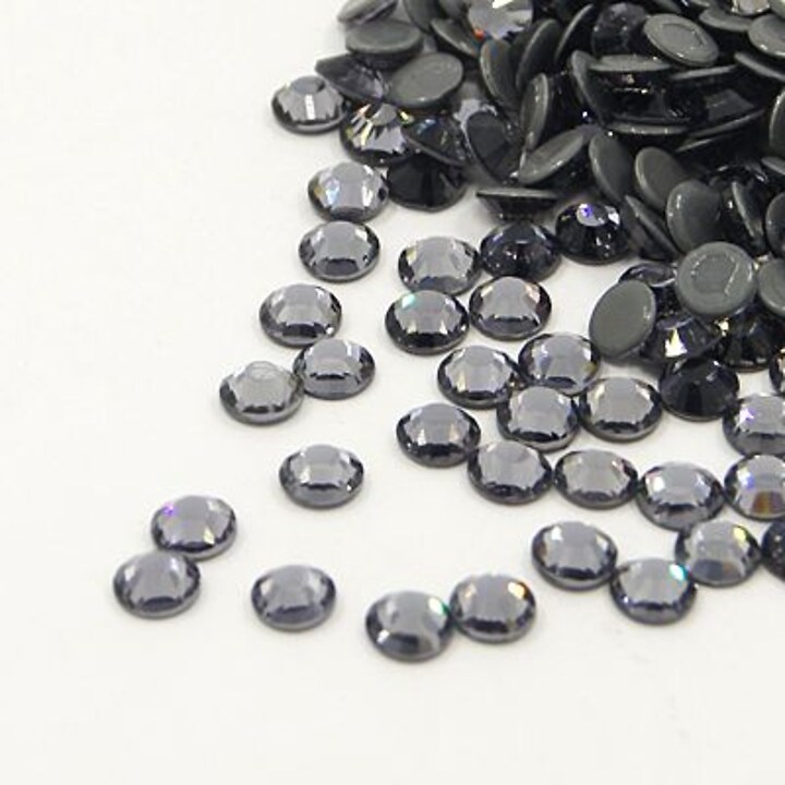 Strasuri cristal HOTFIX, marime SS10 (2,7-2,8mm), aprox. 1440 buc. - Black Diamond