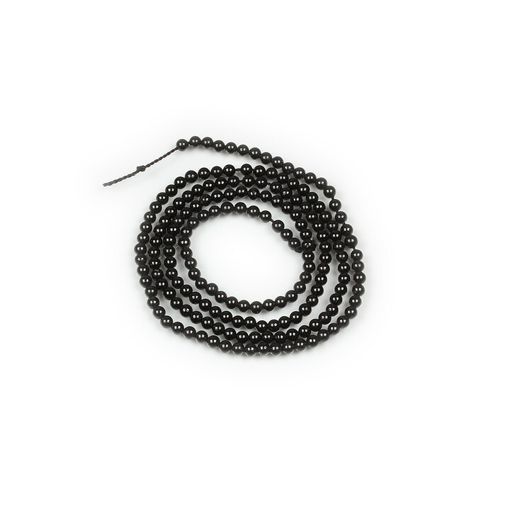 Margele spinel negru sfere 2mm (sirag)