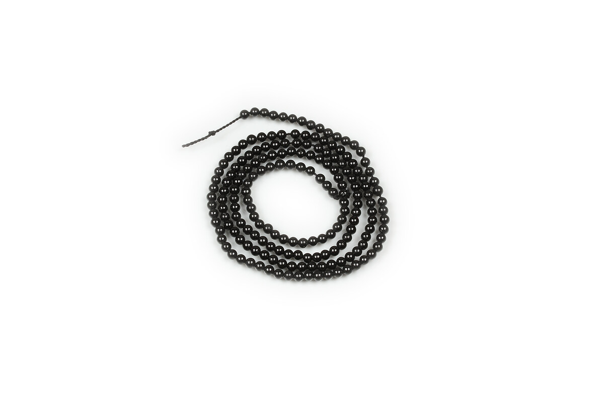 Margele spinel negru sfere 2mm (sirag)