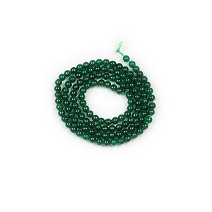 Margele jad verde inchis sfere 3mm (sirag)