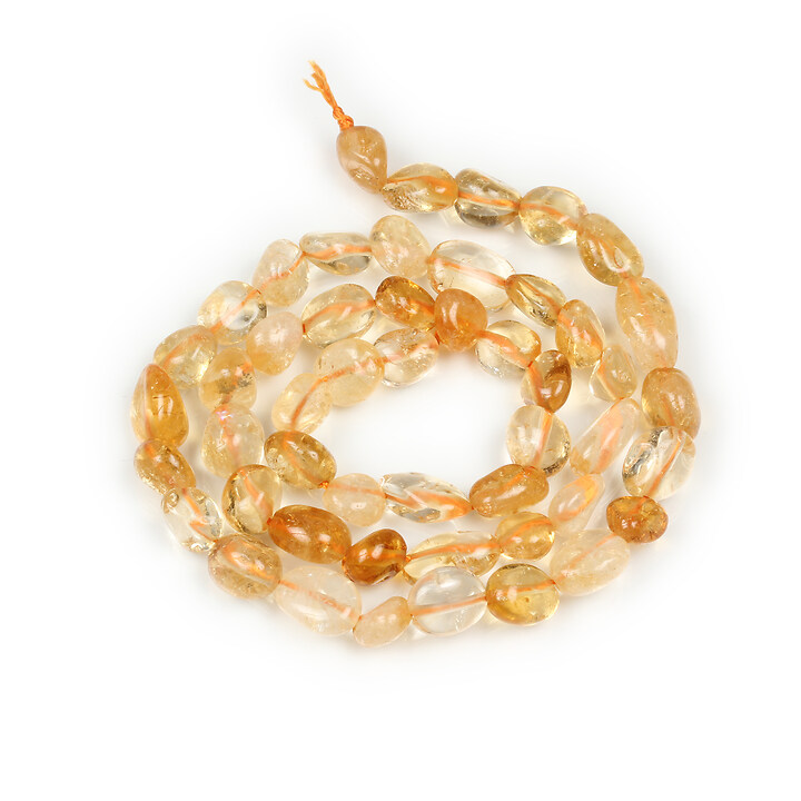 Margele citrine nugget oval 6-10x4-7mm (sirag)