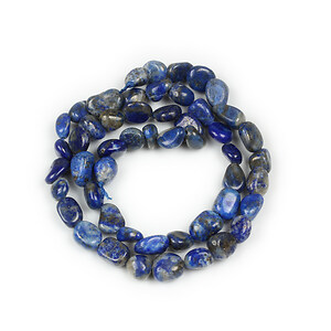 Margele lapis lazuli nugget oval 6-10x4-7mm (sirag)