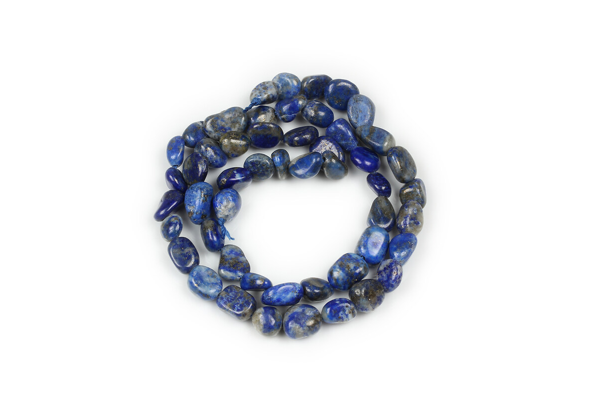 Margele lapis lazuli nugget oval 6-10x4-7mm (sirag)