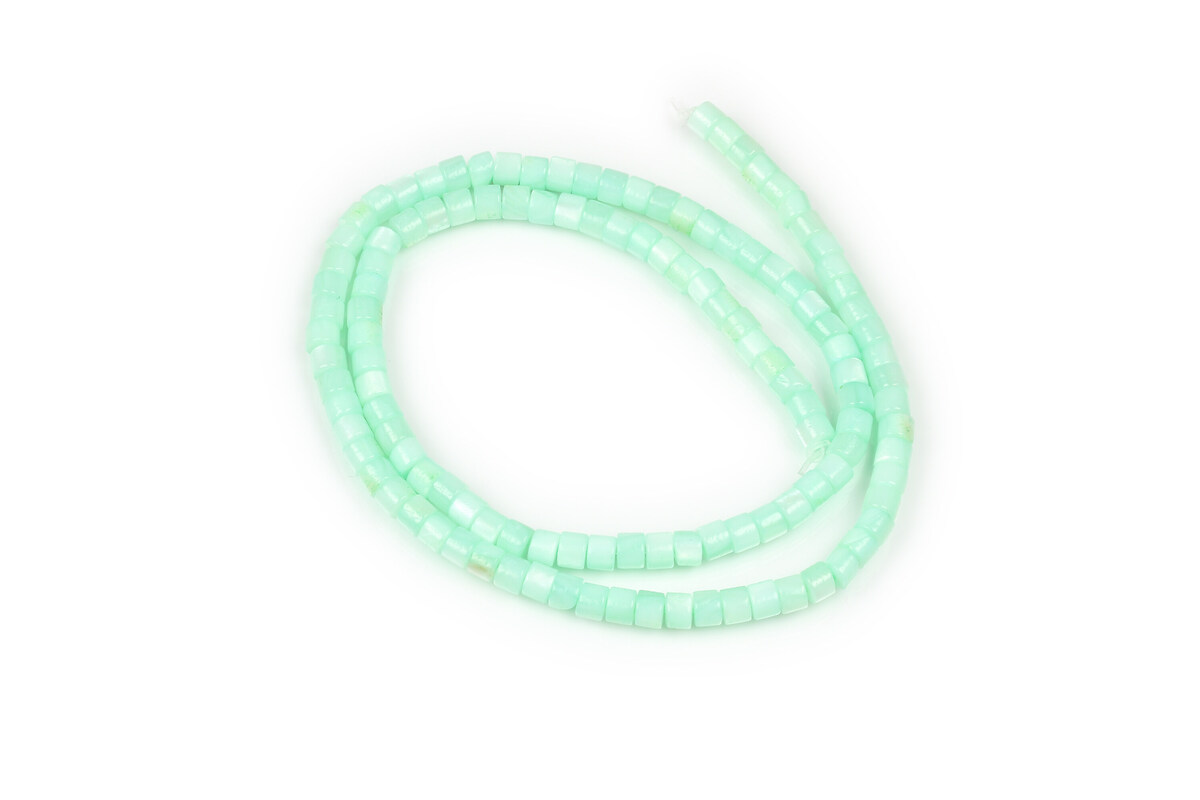 Margele sidef rondele Heishi 2,5x4mm (sirag) - verde