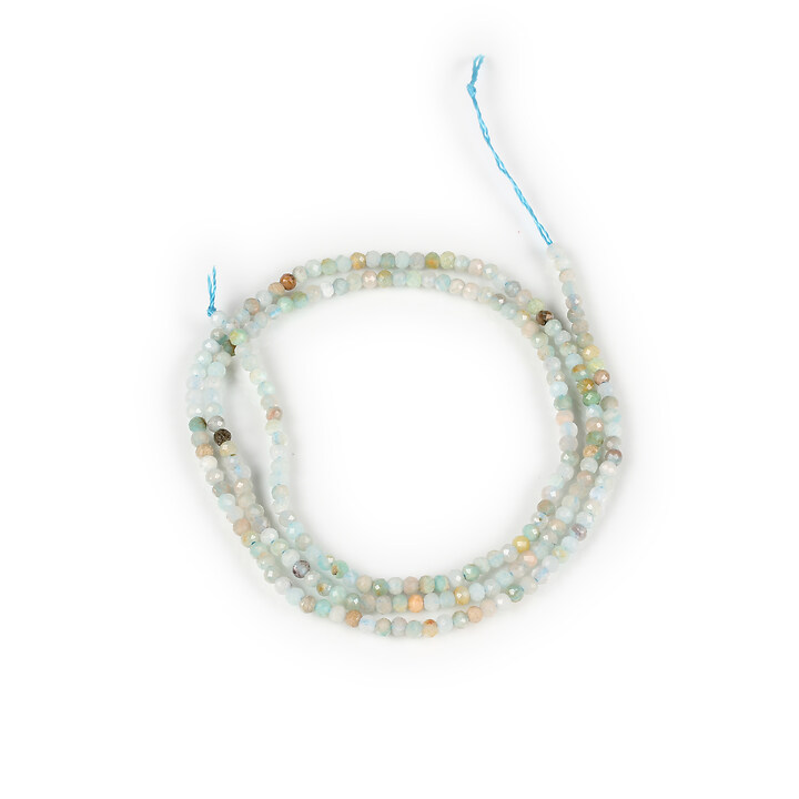 Margele amazonite rondele fatetate 1,6x2mm (sirag)