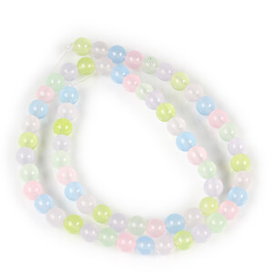 Margele jad sfere 6mm (sirag) - pastel mix