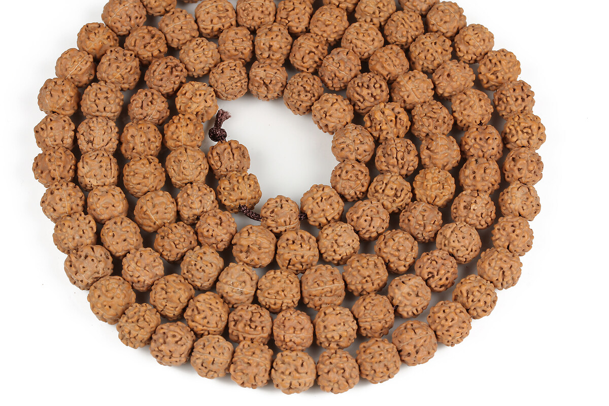 Margele rudraksha sfere 8-9mm (sirag)