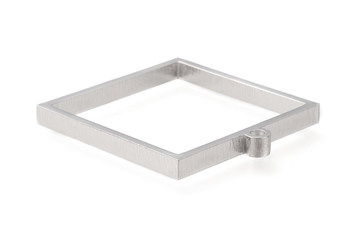 Cadru pandantiv (open back bezel) pentru rasina, otel inoxidabil 304, 31x28x3mm