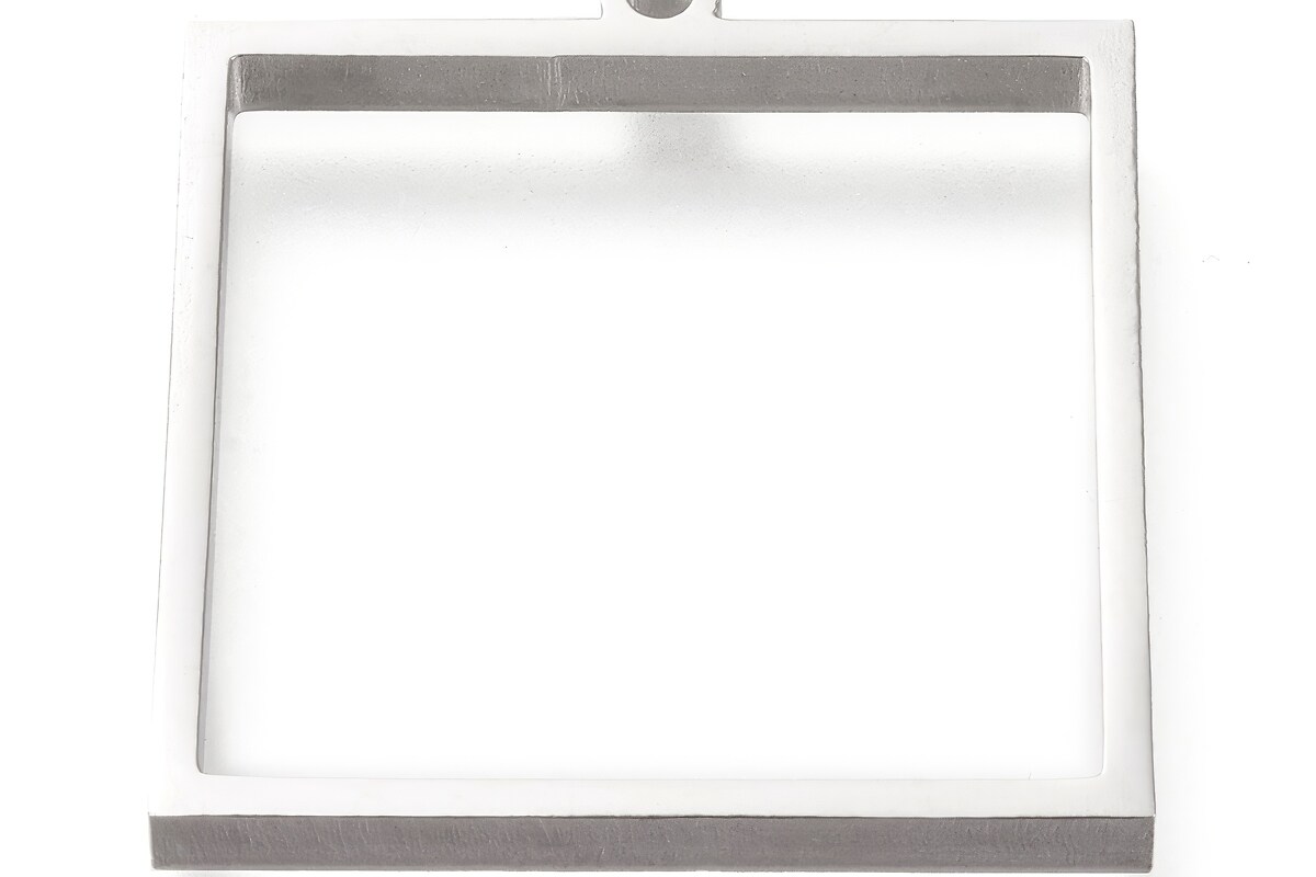 Cadru pandantiv (open back bezel) pentru rasina, otel inoxidabil 304, 31x28x3mm