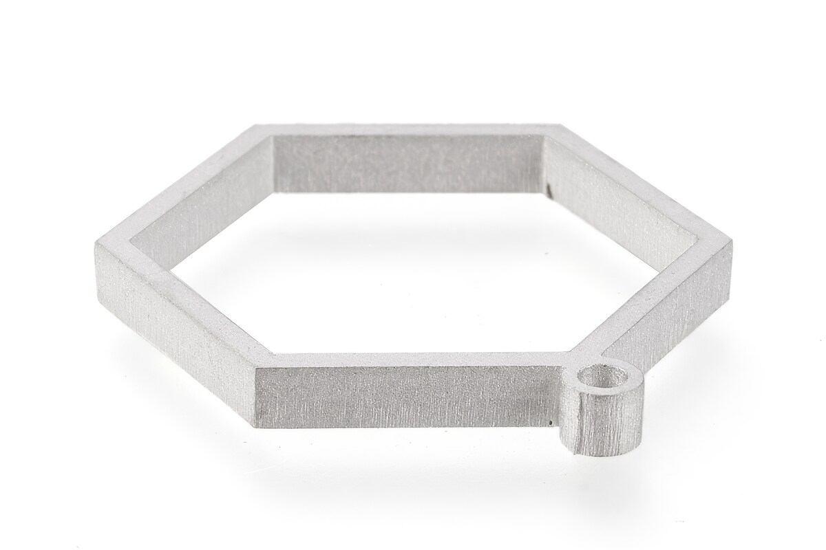 Cadru pandantiv (open back bezel) pentru rasina, otel inoxidabil 304 mat, hexagon 30,5x24x3mm