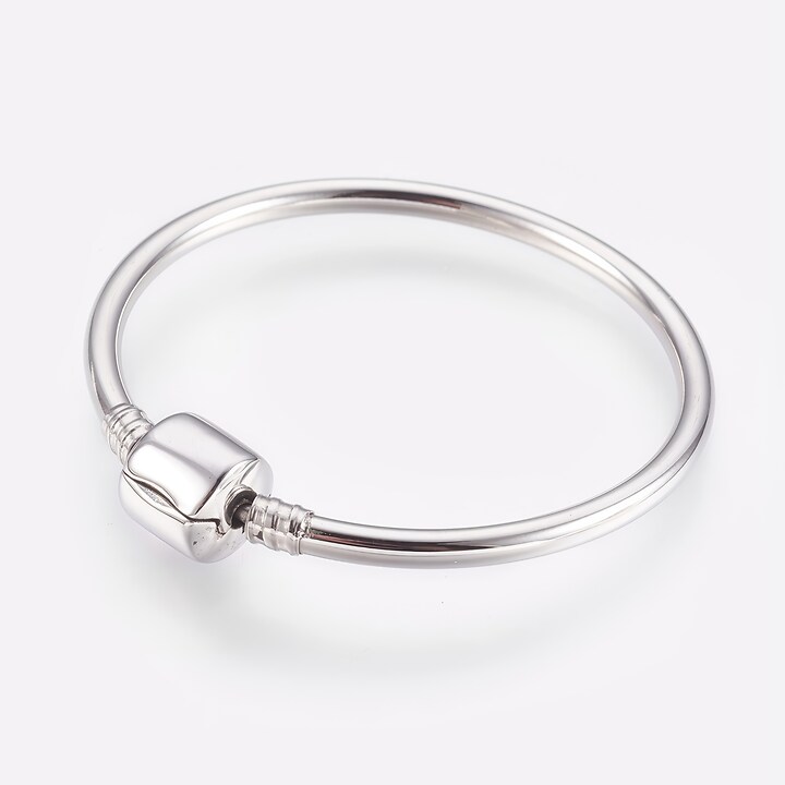 Bratara rigida (bangle) otel inoxidabil 304, grosime 3mm, interior 4,6cm