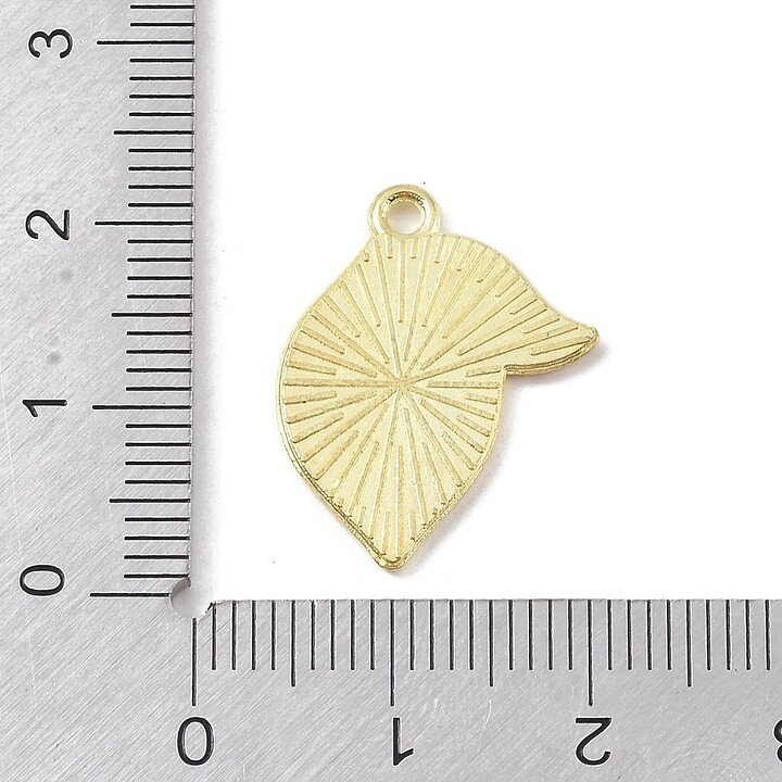 Charm auriu emailat lamaie 21x16x1mm