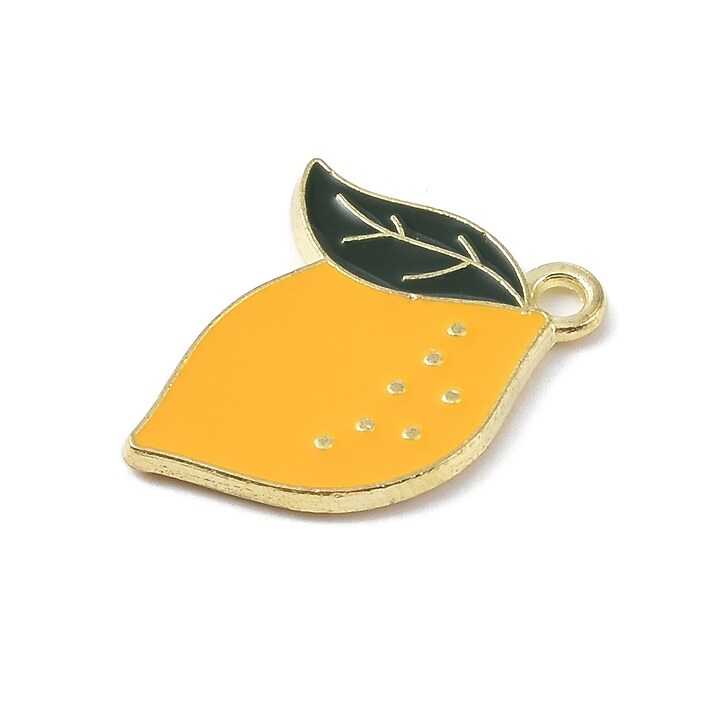 Charm auriu emailat lamaie 21x16x1mm