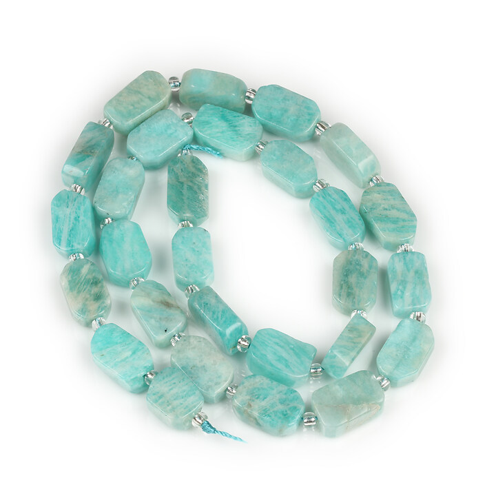 Margele amazonite dreptunghi 11-13x8-10x4-5mm (sirag)