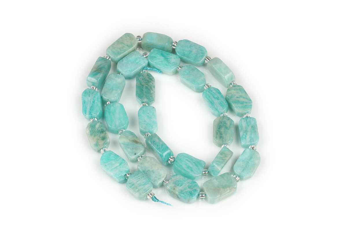 Margele amazonite dreptunghi 11-13x8-10x4-5mm (sirag)