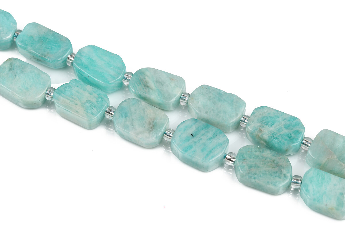 Margele amazonite dreptunghi 11-13x8-10x4-5mm (sirag)